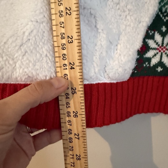 Red Ugly Christmas Sweater Llama Cozy Warm Holiday Party Size Mens Small - Picture 5 of 6